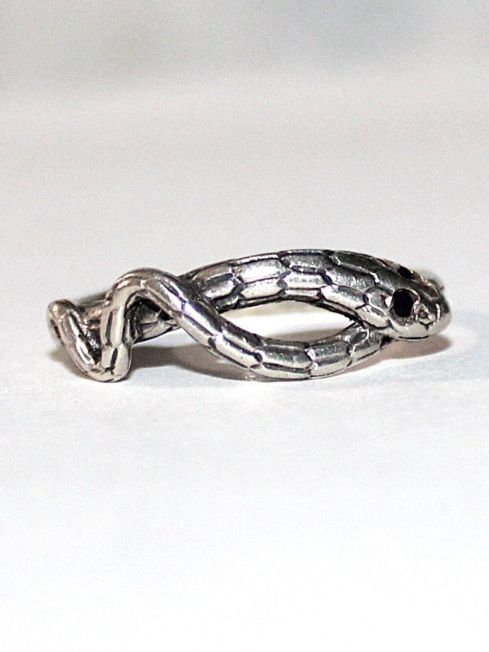Sterling Silver Minimalist Snake Ring